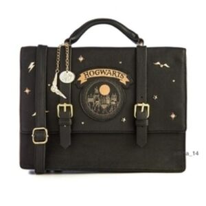 NEW Harry Potter Black Hogwarts Satchel Handbag